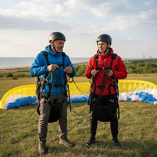 Обучение полетам на параплане